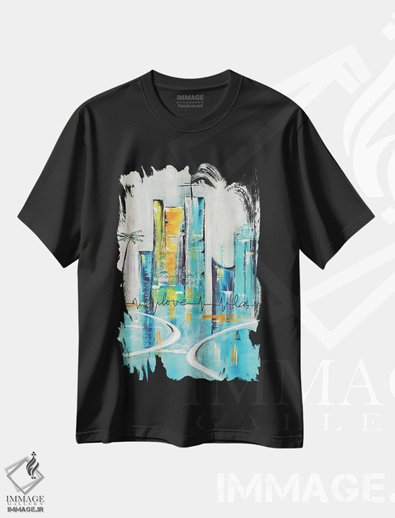 تیشرت طرح دار عشق لس آنجلس کالیفرنیا، دکور معاصر اثر آنجلا بیسون | immage.ir