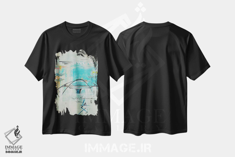 تیشرت طرح دار خوش آمدید به لس آنجلس LAX، دکور معاصر اثر آنجلا بیسون | immage.ir