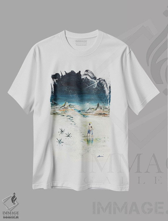 تیشرت طرح دار رویای میانه قرن I، دکور معاصر اثر آنجلا بیسون | immage.ir