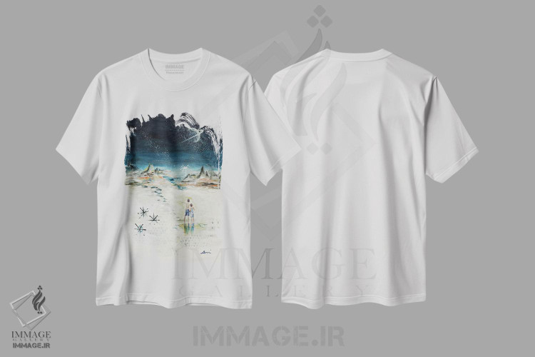 تیشرت طرح دار رویای میانه قرن I، دکور معاصر اثر آنجلا بیسون | immage.ir