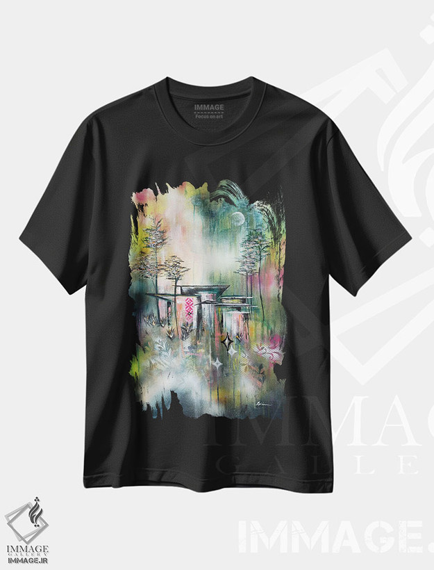 تیشرت طرح دار هارمونی I، دکور معاصر اثر آنجلا بیسون | فروشگاه ایماژ