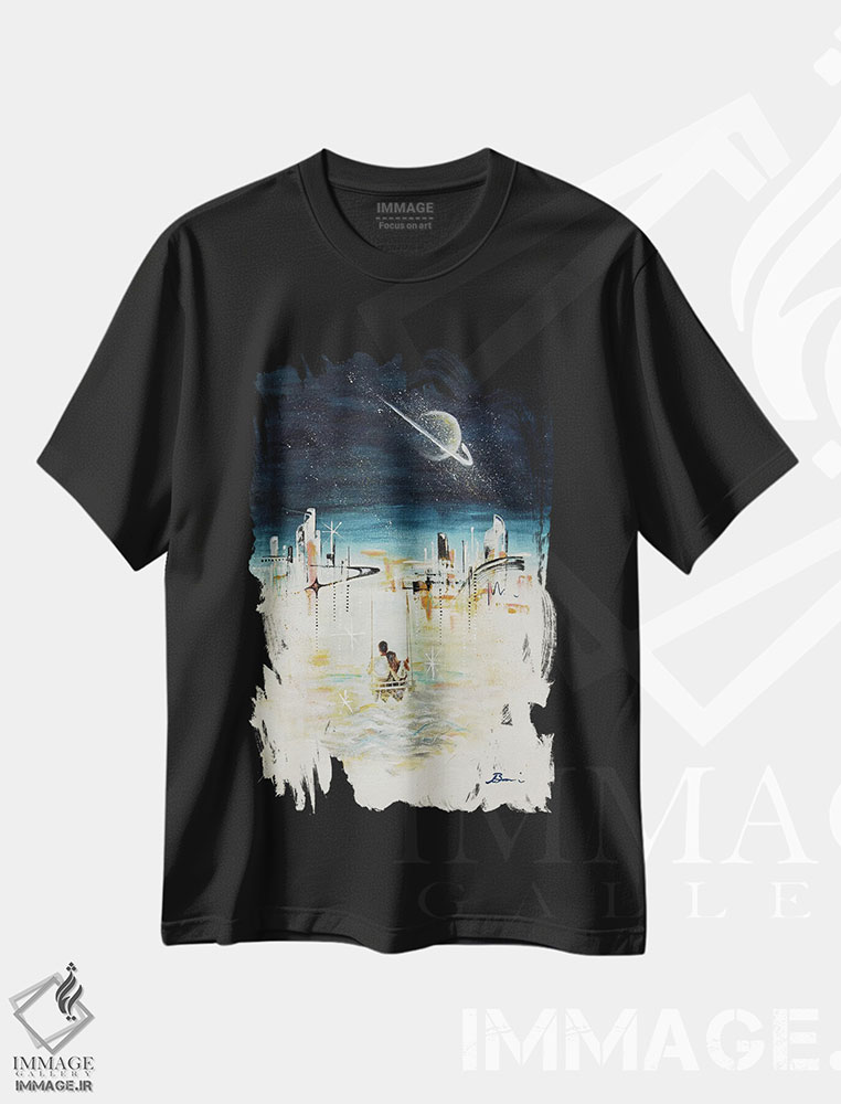 تیشرت طرح دار رویای میانه قرن III، دکور معاصر اثر آنجلا بیسون | immage.ir