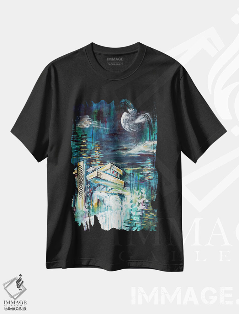 تیشرت طرح دار هارمونی XVII، دکور معاصر اثر آنجلا بیسون | فروشگاه ایماژ