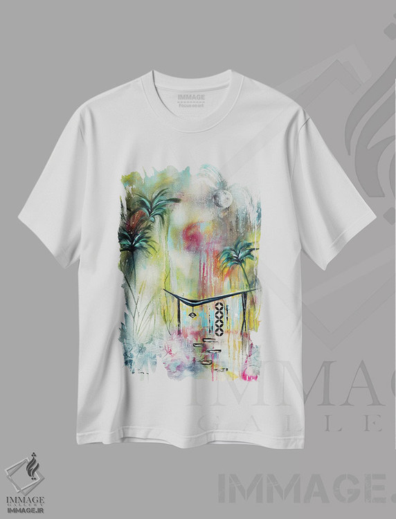 تیشرت طرح دار هارمونی VI، دکور معاصر اثر آنجلا بیسون | immage.ir