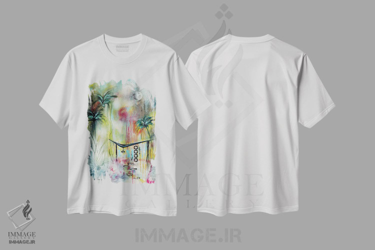 تیشرت طرح دار هارمونی VI، دکور معاصر اثر آنجلا بیسون | immage.ir