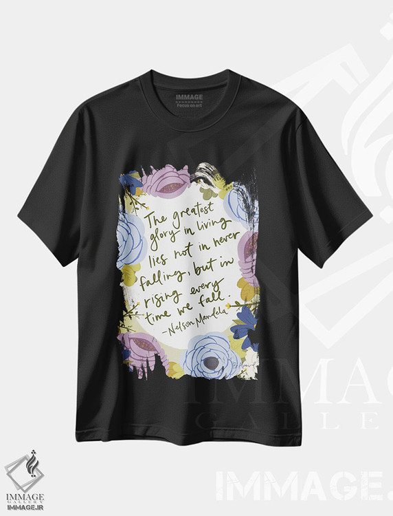 تیشرت طرح دار نلسون ماندلا، هنر دیجیتال اثر بک آکارد | immage.ir