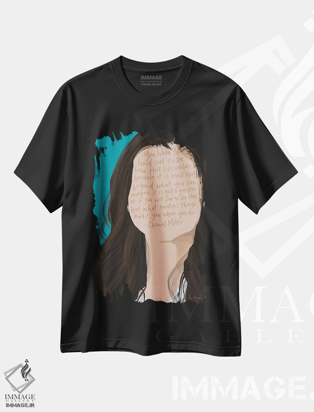 تیشرت طرح دار شنل میلر، هنر دیجیتال اثر بک آکارد | فروشگاه ایماژ