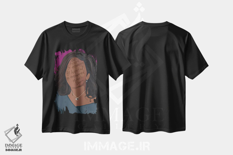 تیشرت طرح دار میشل اوباما، هنر آمریکایی آفریقایی تبار اثر بک آکارد | immage.ir