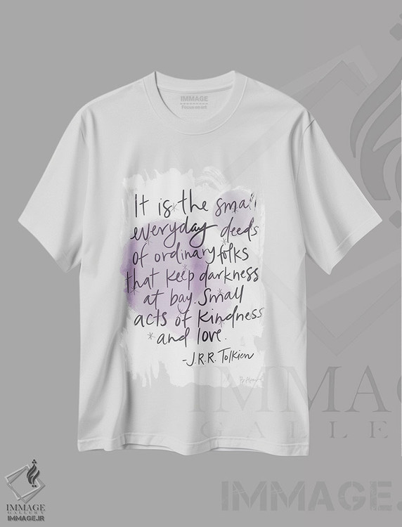 تیشرت طرح دار جی. آر. آر. تالکین، هنر دیجیتال اثر بک آکارد | immage.ir