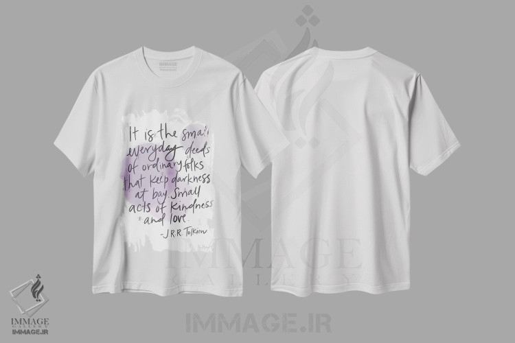 تیشرت طرح دار جی. آر. آر. تالکین، هنر دیجیتال اثر بک آکارد | immage.ir