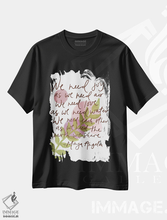 تیشرت طرح دار مایا آنجلو، هنر دیجیتال اثر بک آکارد | immage.ir