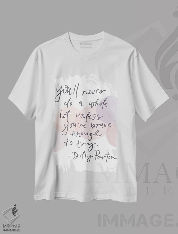 تیشرت طرح دار دالی پارتن، هنر دیجیتال اثر بک آکارد | immage.ir