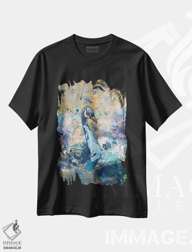 تیشرت طرح دار پراودی، هنر فاخر معاصر اثر ماریکه بکه | فروشگاه ایماژ