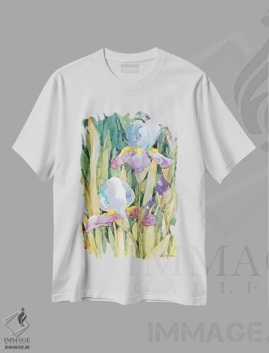 تیشرت طرح دار زیر خورشید، تزئینی اثر آنلاین بوکنکمپ | فروشگاه ایماژ