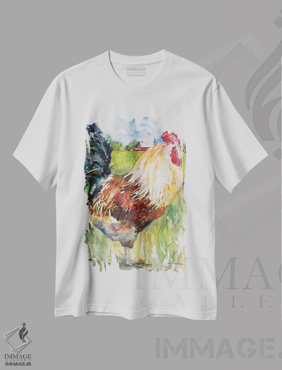 تیشرت طرح دار با عظمت، دکور روستایی اثر آنلاین بوکنکمپ | فروشگاه ایماژ