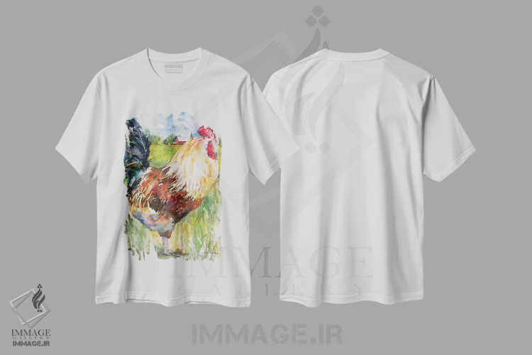 تیشرت طرح دار با عظمت، دکور روستایی اثر آنلاین بوکنکمپ | فروشگاه ایماژ