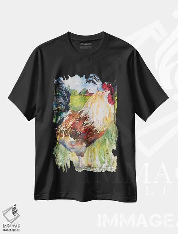 تیشرت طرح دار با عظمت، دکور روستایی اثر آنلاین بوکنکمپ | immage.ir
