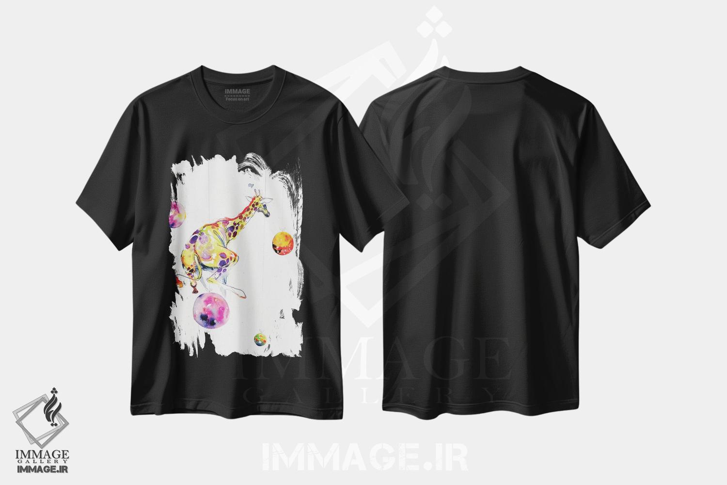 تیشرت طرح دار پرش گر سیاره ها، هنر فاخر معاصر اثر آرت برادران اسوارتز | فروشگاه ایماژ