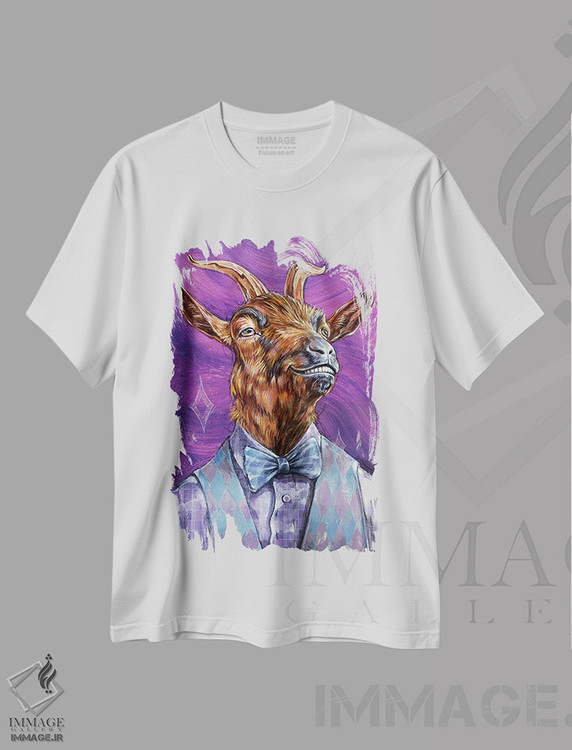 تیشرت طرح دار ژامبون نمکی، هنر فاخر معاصر اثر آرت برادران اسوارتز | فروشگاه ایماژ