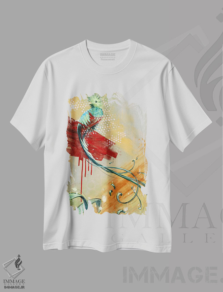 تیشرت طرح دار آواز خاموش، هنر فاخر اثر آرت برادران اسوارتز | فروشگاه ایماژ