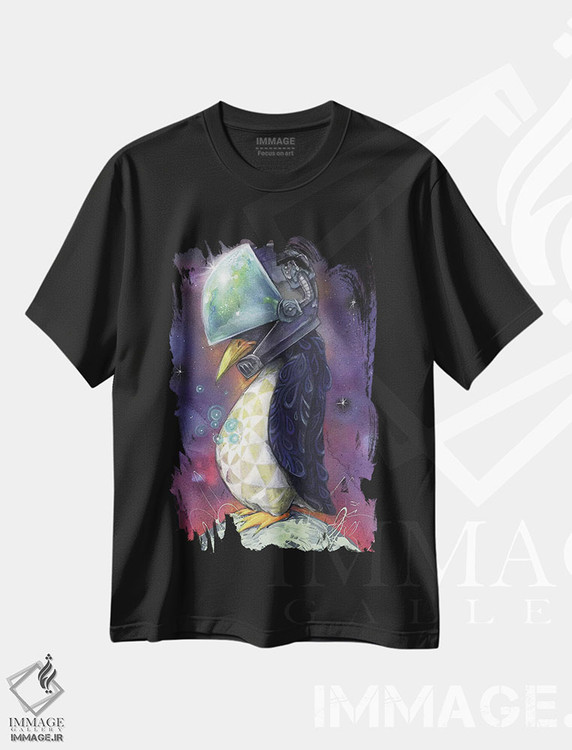 تیشرت طرح دار سر پیزلی، هنر فاخر معاصر اثر آرت برادران اسوارتز | immage.ir