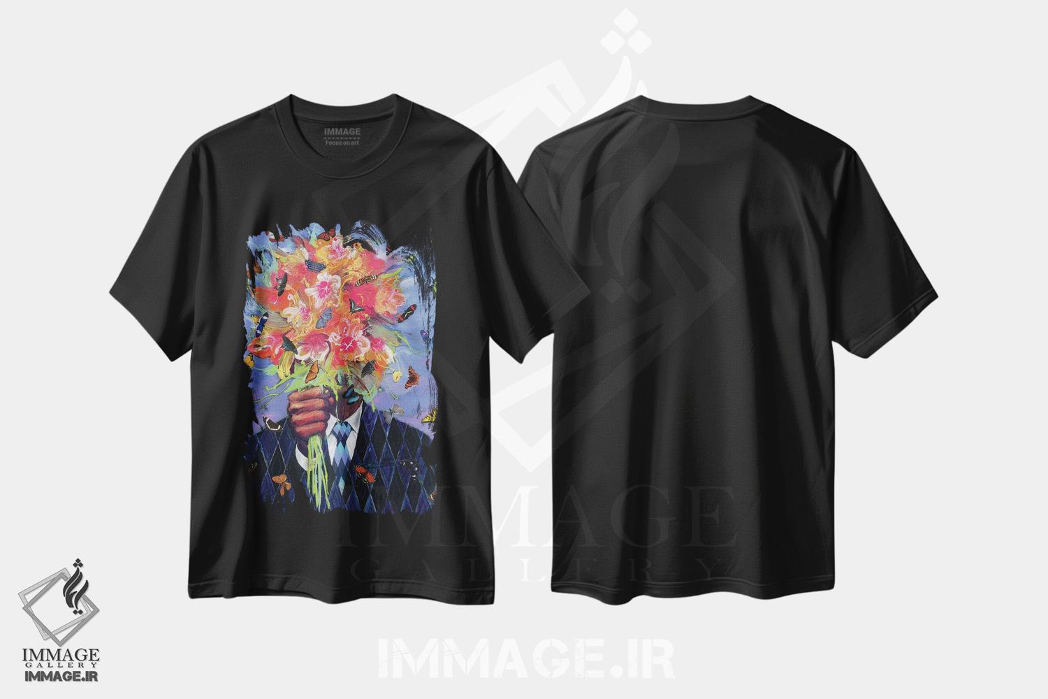 تیشرت طرح دار قرار با سرنوشت، هنر آمریکایی آفریقایی تبار اثر آرت برادران اسوارتز | فروشگاه ایماژ