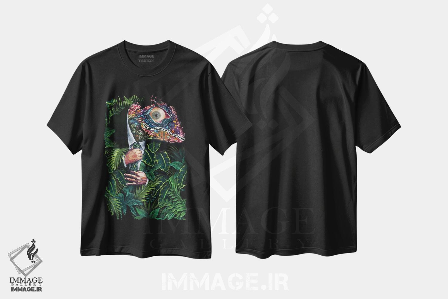 تیشرت طرح دار بلندینی اثر آرت برادران اسوارتز | immage.ir
