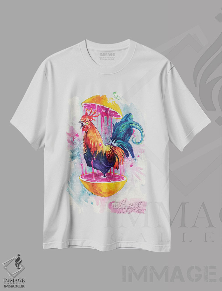 تیشرت طرح دار تازه آب گیری شده اثر آرت برادران اسوارتز | immage.ir