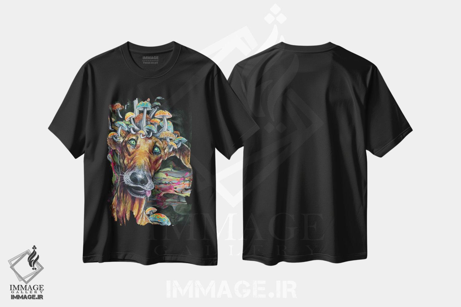 تیشرت طرح دار غار دوایت اثر آرت برادران اسوارتز | immage.ir