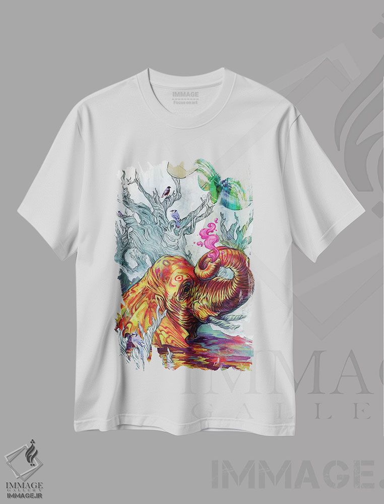 تیشرت طرح دار موج های آسمان اثر آرت برادران اسوارتز | فروشگاه ایماژ