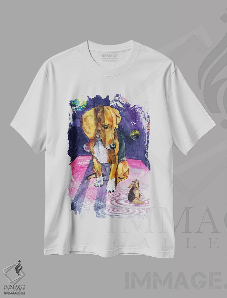 تیشرت طرح دار تأمل در خود اثر آرت برادران اسوارتز | immage.ir