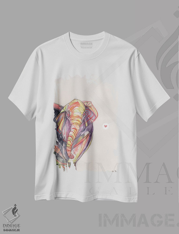 تیشرت طرح دار رویکرد محتاطانه، هنر فاخر معاصر اثر آرت برادران اسوارتز | فروشگاه ایماژ