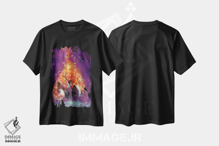 تیشرت طرح دار تعلیق، هنر فاخر معاصر اثر آرت برادران اسوارتز | فروشگاه ایماژ