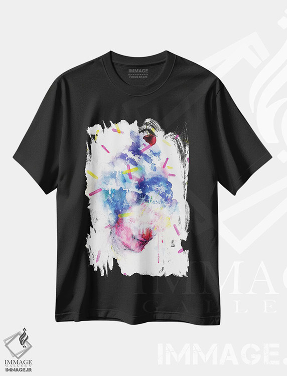 تیشرت طرح دار شیکیِ شیرین، هنر فاخر معاصر اثر آرت برادران اسوارتز | فروشگاه ایماژ