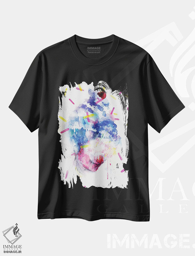 تیشرت طرح دار شیکیِ شیرین، هنر فاخر معاصر اثر آرت برادران اسوارتز | فروشگاه ایماژ