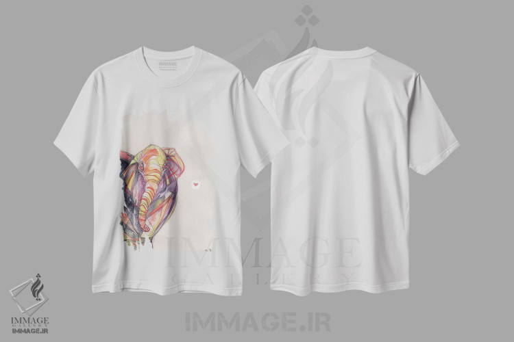 تیشرت طرح دار رویکرد محتاطانه، هنر فاخر معاصر اثر آرت برادران اسوارتز | فروشگاه ایماژ