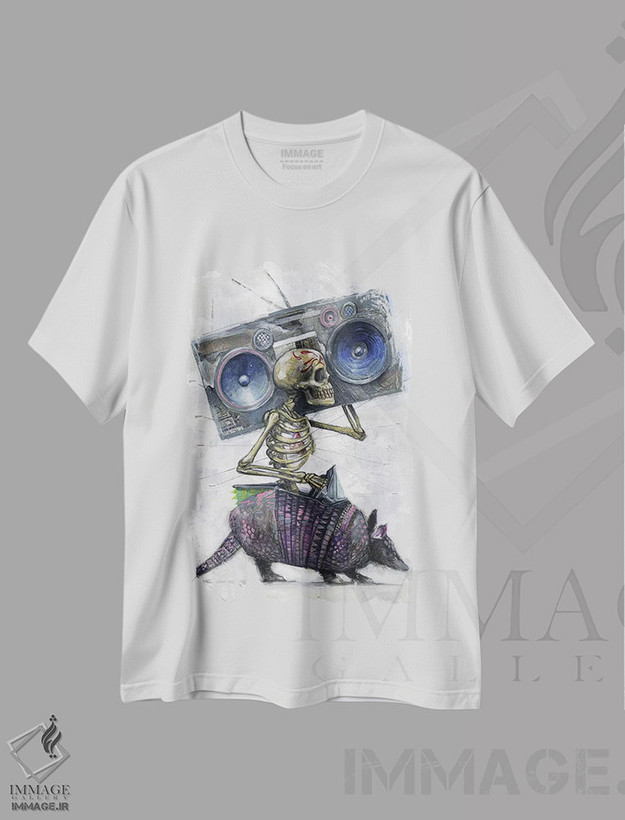 تیشرت طرح دار نه می تونه متوقف شه نه می خواد، دکوراسیون جایگزین اثر آرت برادران اسوارتز | فروشگاه ایماژ