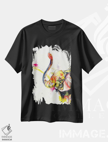 تیشرت طرح دار چوب کبریت سوخته، هنر فاخر معاصر اثر آرت برادران اسوارتز | فروشگاه ایماژ