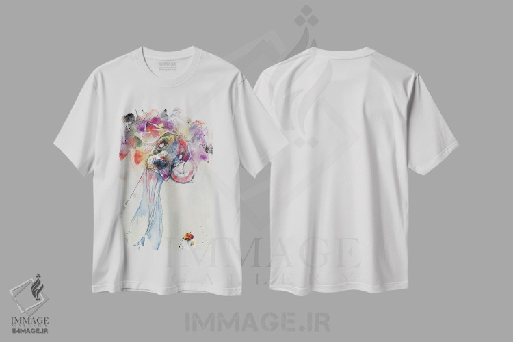 تیشرت طرح دار رنگ خارج از خطوطت، هنر فاخر معاصر اثر آرت برادران اسوارتز | فروشگاه ایماژ