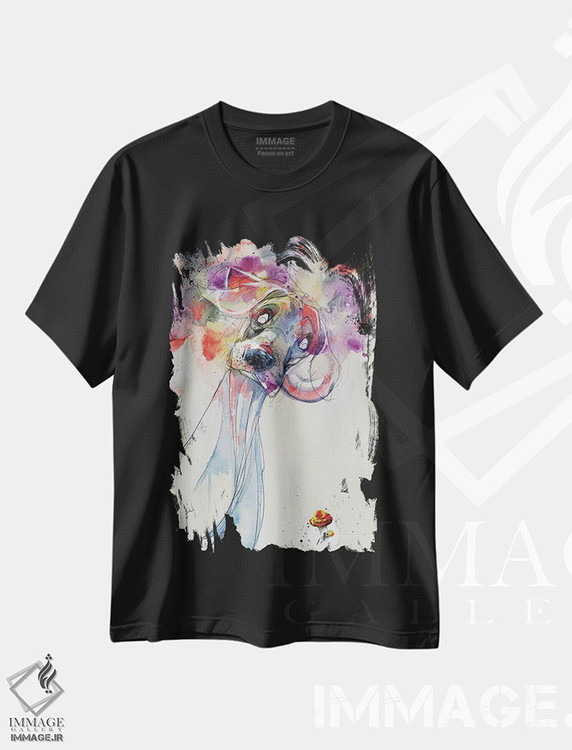 تیشرت طرح دار رنگ خارج از خطوطت، هنر فاخر معاصر اثر آرت برادران اسوارتز | immage.ir