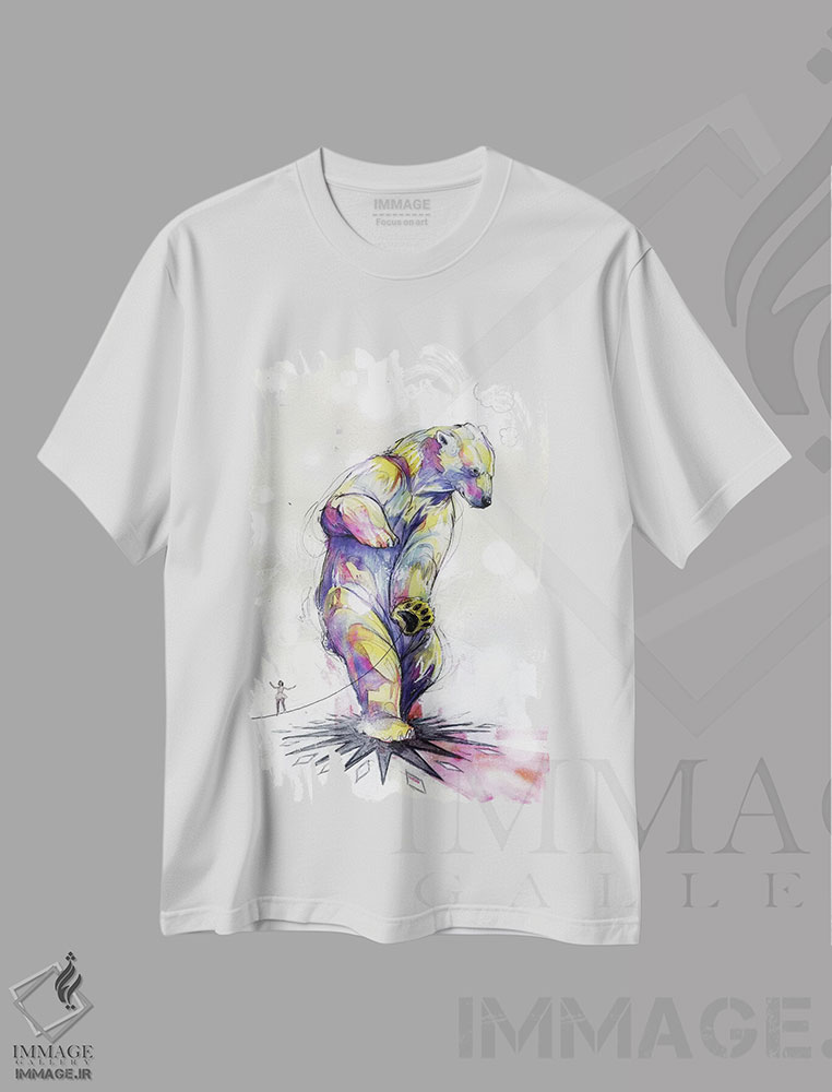 تیشرت طرح دار تصمیمات شیطانی، هنر فاخر معاصر اثر آرت برادران اسوارتز | immage.ir