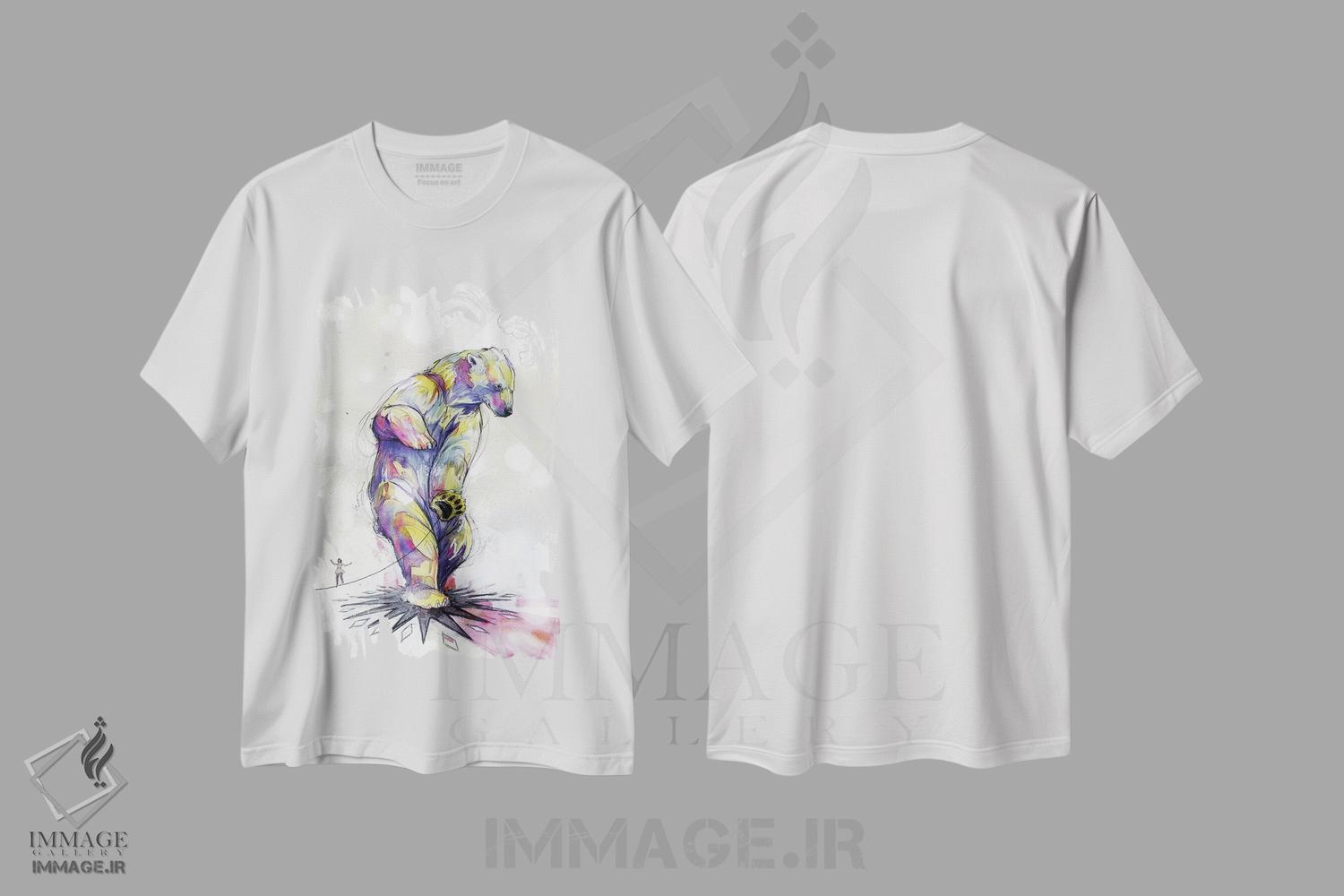 تیشرت طرح دار تصمیمات شیطانی، هنر فاخر معاصر اثر آرت برادران اسوارتز | immage.ir