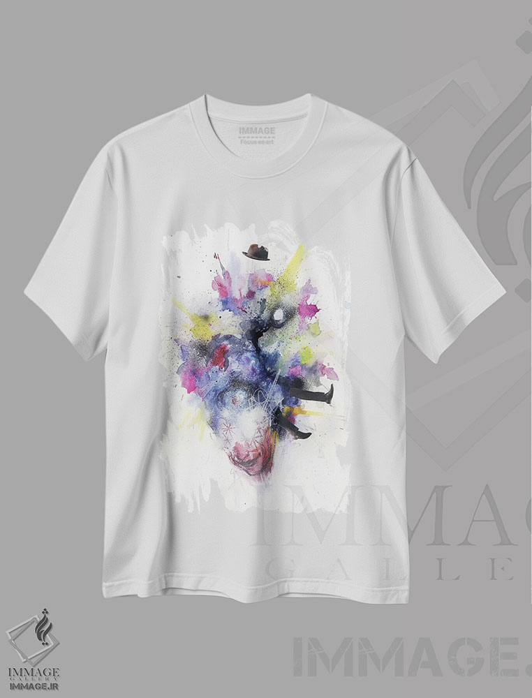 تیشرت طرح دار مرگ ایگو، هنر فاخر معاصر اثر آرت برادران اسوارتز | فروشگاه ایماژ