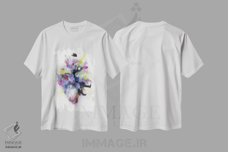 تیشرت طرح دار مرگ ایگو، هنر فاخر معاصر اثر آرت برادران اسوارتز | فروشگاه ایماژ