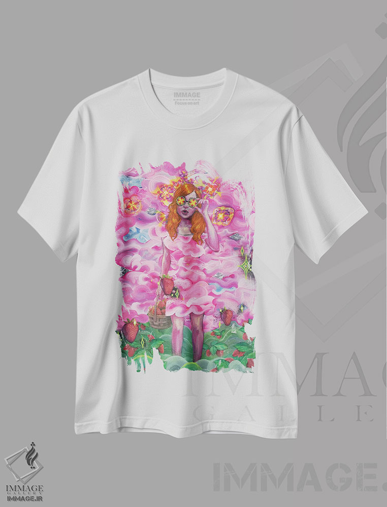 تیشرت طرح دار چشم های کالیدوسکوپی، هنر فاخر معاصر اثر آرت برادران اسوارتز | immage.ir