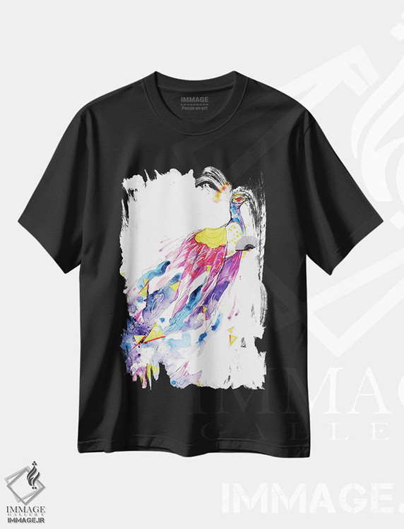 تیشرت طرح دار لوسیِ رها، هنر فاخر معاصر اثر آرت برادران اسوارتز | immage.ir