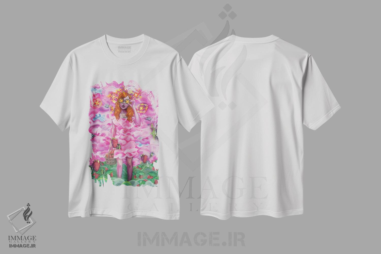 تیشرت طرح دار چشم های کالیدوسکوپی، هنر فاخر معاصر اثر آرت برادران اسوارتز | immage.ir