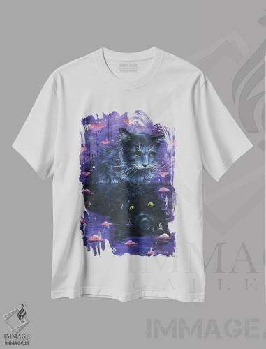 تیشرت طرح دار رفلکس، دکوراسیون جایگزین اثر آرت برادران اسوارتز | فروشگاه ایماژ