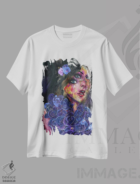 تیشرت طرح دار بلوبل، هنر فاخر اثر آرت برادران اسوارتز | immage.ir