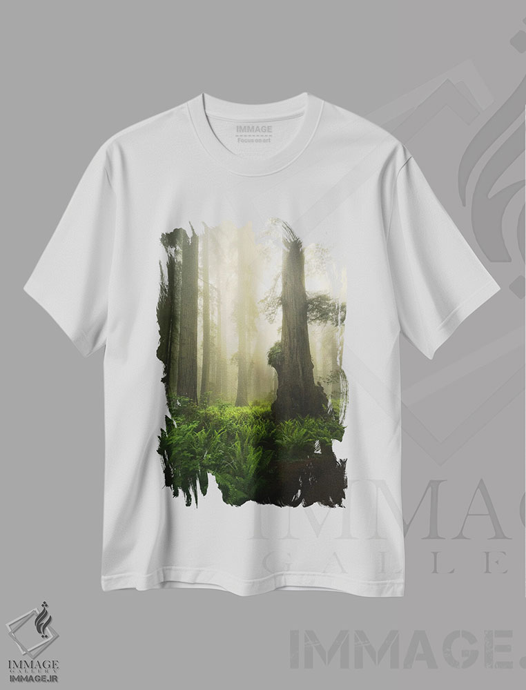 تیشرت طرح دار غول ها در سرزمین لعنت، مدیوم اثر استیو برکلی | فروشگاه ایماژ